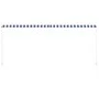 Einziehbare Markise 300x150 cm blau und weiß von , Markisen - Ref: Foro24-143749, Preis: 65,35 €, Rabatt: %