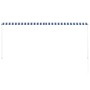 Einziehbare Markise 300x150 cm blau und weiß von , Markisen - Ref: Foro24-143749, Preis: 54,20 €, Rabatt: %