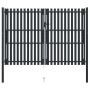 Doppeltes Zauntor aus anthrazitgrauem Stahl, 306 x 250 cm von , Gartentore - Ref: Foro24-146355, Preis: 667,23 €, Rabatt: %