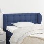Cabecero de tela azul 103x23x78/88 cm en Cabeceros y pies de cama | Comprar online en Foro24