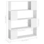 Estantería/divisor de espacios blanco 100x24x124 cm de , Librerías y estanterías - Ref: Foro24-809188, Precio: 70,56 €, Descu...