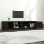 TV-Schrank 2 Stück schwarzes Sperrholz 80x35x36,5 cm von , TV-Möbel - Ref: Foro24-811469, Preis: 102,58 €, Rabatt: %