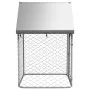 Outdoor kennel with roof 100x100x150 cm by , Dog kennels and fences - Ref: Foro24-171495, Price: 77,84 €, Discount: %