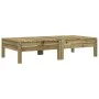 Gartenhocker mit Kissen, 2 Stück, imprägniertes Kiefernholz von , Modulare Sofas für den Außenbereich - Ref: Foro24-838172, P...