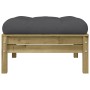 Taburetes de jardín con cojines 2 uds madera de pino impregnada by , Modular outdoor sofas - Ref: Foro24-838172, Price: 107,4...