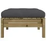 Taburetes de jardín con cojines 2 uds madera de pino impregnada by , Modular outdoor sofas - Ref: Foro24-838172, Price: 129,3...