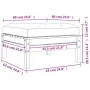 Taburetes de jardín con cojines 2 uds madera de pino impregnada by , Modular outdoor sofas - Ref: Foro24-838172, Price: 129,3...