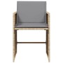 Sillones jardín con cojines 4 uds ratán sintético beige mezcla by , Garden chairs - Ref: Foro24-364989, Price: 151,60 €, Disc...