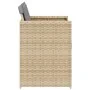 Gartensofas mit 4 Kissen aus beigem Kunststoff-Rattan-Mix von , Gartenstühle - Ref: Foro24-364989, Preis: 171,13 €, Rabatt: %
