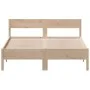 White pine wood bed frame with headboard 150x200cm by , Beds and slatted bases - Ref: Foro24-842746, Price: 114,87 €, Discoun...