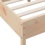 White pine wood bed frame with headboard 150x200cm by , Beds and slatted bases - Ref: Foro24-842746, Price: 114,87 €, Discoun...
