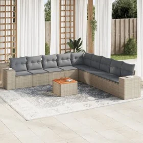 Juego de sofás jardín con cojines beige 10 pzas ratán sintético by , Garden sets - Ref: Foro24-3225492, Price: 606,75 €, Disc...