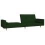 Sofá cama de 2 plazas con dos almohadas terciopelo verde oscuro by , Sofas - Ref: Foro24-375751, Price: 287,99 €, Discount: %