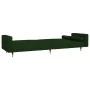 Sofá cama de 2 plazas con dos almohadas terciopelo verde oscuro by , Sofas - Ref: Foro24-375751, Price: 283,01 €, Discount: %