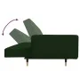 Sofá cama de 2 plazas con dos almohadas terciopelo verde oscuro by , Sofas - Ref: Foro24-375751, Price: 283,01 €, Discount: %