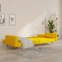 Sofá cama de 2 plazas con dos almohadas terciopelo amarillo by , Sofas - Ref: Foro24-375753, Price: 280,13 €, Discount: %