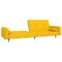 Sofá cama de 2 plazas con dos almohadas terciopelo amarillo by , Sofas - Ref: Foro24-375753, Price: 280,13 €, Discount: %