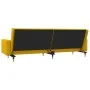 Sofá cama de 2 plazas con dos almohadas terciopelo amarillo by , Sofas - Ref: Foro24-375753, Price: 280,13 €, Discount: %