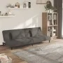 Sofá cama de 2 plazas con dos almohadas terciopelo gris oscuro by , Sofas - Ref: Foro24-375808, Price: 245,68 €, Discount: %