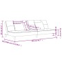 Zweiplätziges Schlafsofa mit zwei dunkelgrauen Samtkissen. von , Sofas - Ref: Foro24-375808, Preis: 250,51 €, Rabatt: %