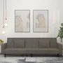Sofá cama de 2 plazas con dos almohadas terciopelo gris oscuro by , Sofas - Ref: Foro24-375817, Price: 276,38 €, Discount: %
