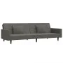 Sofá cama de 2 plazas con dos almohadas terciopelo gris oscuro by , Sofas - Ref: Foro24-375817, Price: 276,38 €, Discount: %