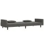 Sofá cama de 2 plazas con dos almohadas terciopelo gris oscuro by , Sofas - Ref: Foro24-375817, Price: 276,38 €, Discount: %