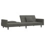 Zweiplätziges Schlafsofa mit zwei dunkelgrauen Samtkissen. von , Sofas - Ref: Foro24-375817, Preis: 281,25 €, Rabatt: %