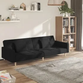 Zweiplätziges Schlafsofa mit zwei schwarzen Kissenbezügen. von , Sofas - Ref: Foro24-375801, Preis: 280,16 €, Rabatt: %