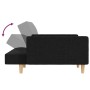 Zweiplätziges Schlafsofa mit zwei schwarzen Kissenbezügen. von , Sofas - Ref: Foro24-375801, Preis: 285,00 €, Rabatt: %