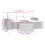 Juego de sofás jardín con cojines 5 pzas ratán sintético gris by , Garden sets - Ref: Foro24-3257747, Price: 308,33 €, Discou...