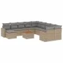 Set de sofás de jardín 12 pzas y cojines ratán sintético marrón by , Modular outdoor sofas - Ref: Foro24-3224421, Price: 713,...