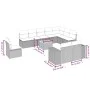 Set de sofás de jardín 11pzas con cojines ratán sintético beige by , Garden sets - Ref: Foro24-3225499, Price: 673,23 €, Disc...