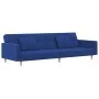 Zweiplätziges Schlafsofa mit zwei blauen Kissen. von , Sofas - Ref: Foro24-375803, Preis: 274,34 €, Rabatt: %