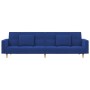 Sofá cama de 2 plazas con dos almohadas tela azul by , Sofas - Ref: Foro24-375803, Price: 295,47 €, Discount: %