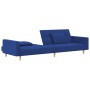 Sofá cama de 2 plazas con dos almohadas tela azul by , Sofas - Ref: Foro24-375803, Price: 295,47 €, Discount: %