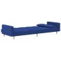 Zweiplätziges Schlafsofa mit zwei blauen Kissen. von , Sofas - Ref: Foro24-375803, Preis: 274,34 €, Rabatt: %