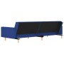 Sofá cama de 2 plazas con dos almohadas tela azul by , Sofas - Ref: Foro24-375803, Price: 295,47 €, Discount: %