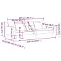 Zweiplätziges Schlafsofa mit zwei blauen Kissen. von , Sofas - Ref: Foro24-375803, Preis: 274,34 €, Rabatt: %