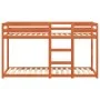 Litera de madera maciza de pino marrón cera 90x190 cm de , Camas y somieres - Ref: Foro24-3214875, Precio: 158,86 €, Descuent...