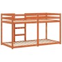 Etagenbett aus massivem, wachsbraunem Kiefernholz, 90 x 190 cm von , Betten und Lattenroste - Ref: Foro24-3214875, Preis: 155...
