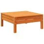 Massiver Gartenhocker aus braun gewachstem Kiefernholz. von , Modulare Sofas für den Außenbereich - Ref: Foro24-838016, Preis...