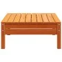 Massiver Gartenhocker aus braun gewachstem Kiefernholz. von , Modulare Sofas für den Außenbereich - Ref: Foro24-838016, Preis...