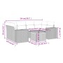 Gartensofagarnitur 7-teilig mit Kissen aus synthetischem Rattan in Beige. von , Gartensets - Ref: Foro24-3257675, Preis: 532,...