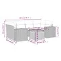 Set sofás de jardín 7 piezas y cojines ratán sintético beige by , Garden sets - Ref: Foro24-3257675, Price: 543,00 €, Discoun...