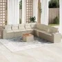 Juego de sofás jardín con cojines beige 10 pzas ratán sintético by , Garden sets - Ref: Foro24-3257822, Price: 686,25 €, Disc...