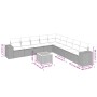 Juego de sofás jardín con cojines beige 10 pzas ratán sintético by , Garden sets - Ref: Foro24-3257822, Price: 652,80 €, Disc...