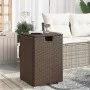 Mesa cubierta para bombona de propano ratán marrón 40x40x60 cm by , Garden tables - Ref: Foro24-366295, Price: 74,67 €, Disco...
