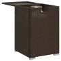 Mesa cubierta para bombona de propano ratán marrón 40x40x60 cm by , Garden tables - Ref: Foro24-366295, Price: 74,67 €, Disco...