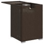 Mesa cubierta para bombona de propano ratán marrón 40x40x60 cm by , Garden tables - Ref: Foro24-366295, Price: 73,02 €, Disco...